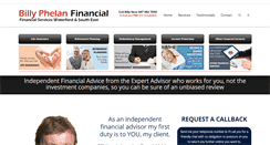 Desktop Screenshot of billyphelanfinancial.ie